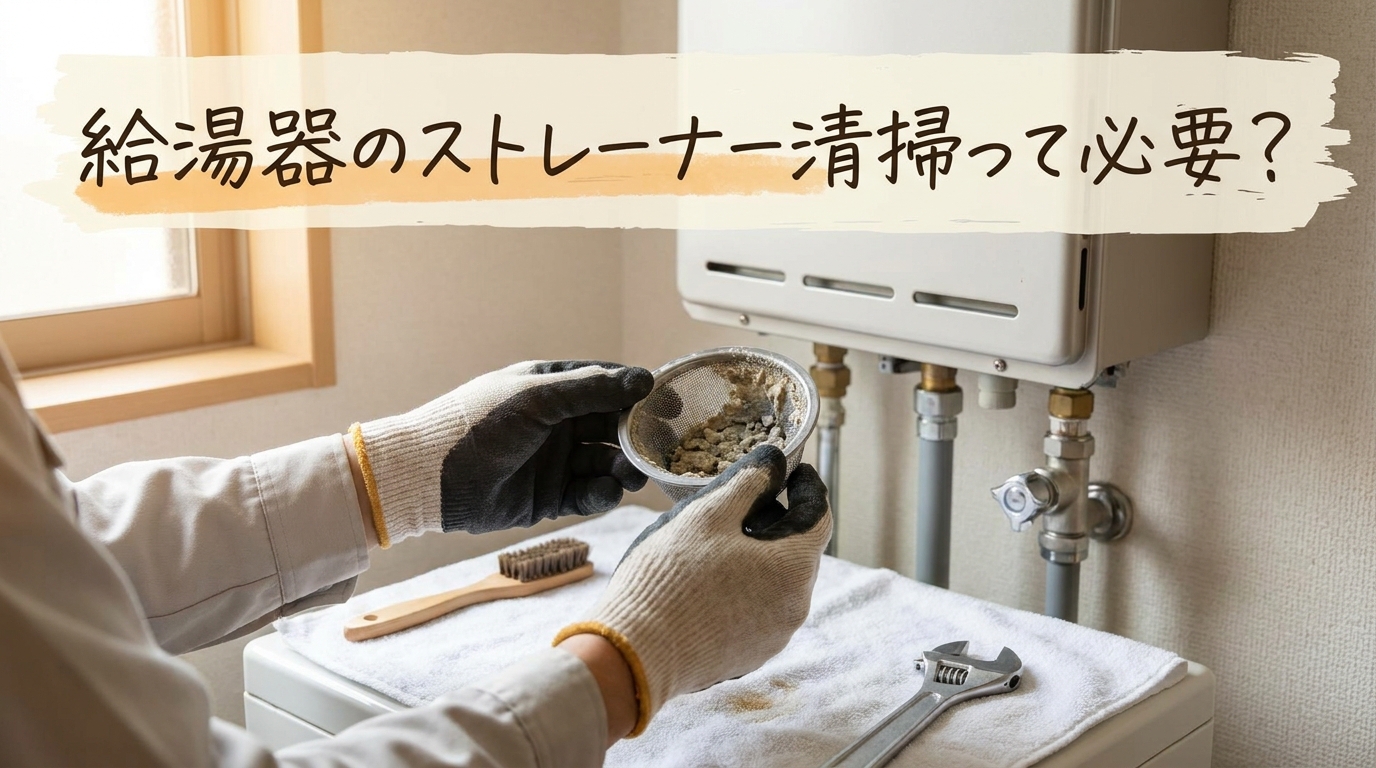 給湯器のストレーナー清掃って必要？