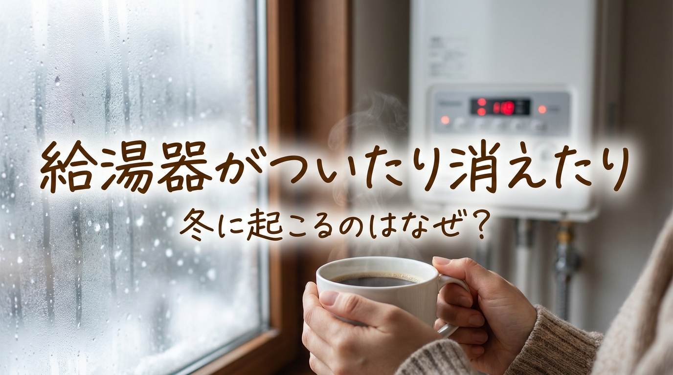 給湯器がついたり消えたり冬に起こるのはなぜ？