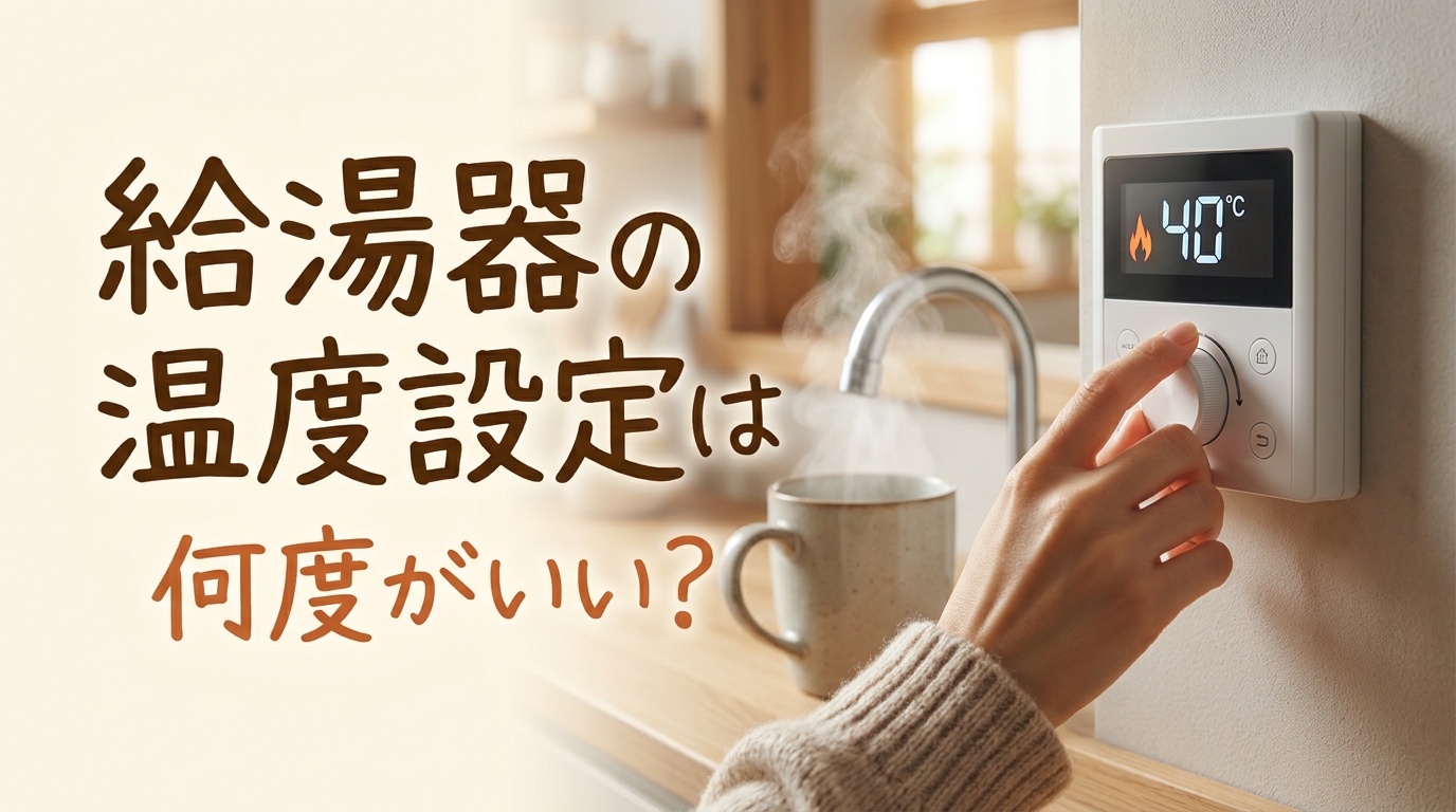 給湯器の温度設定は何度がいい?