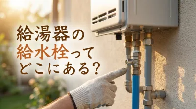 給湯器の給水栓ってどこにある？
