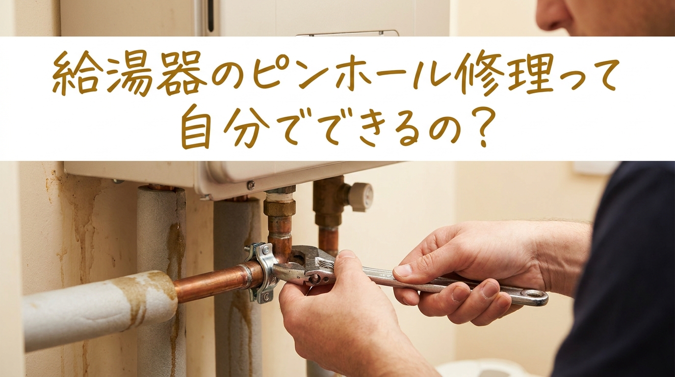 給湯器のピンホール修理って自分でできるの?