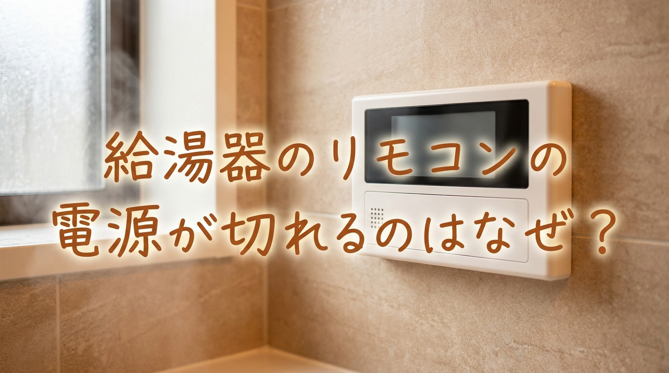 給湯器のリモコンの電源が切れるのはなぜ?