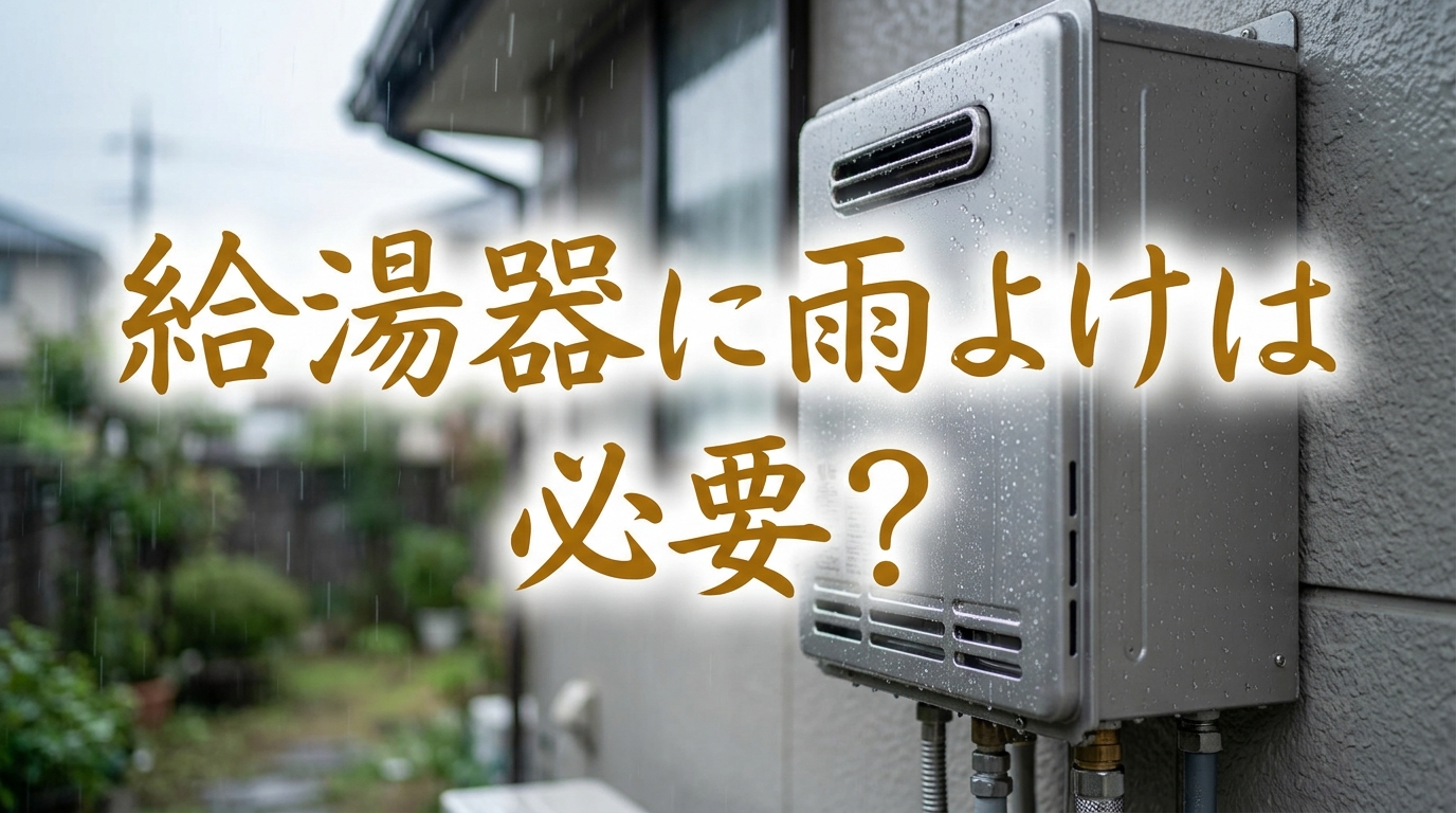 給湯器に雨よけは必要?
