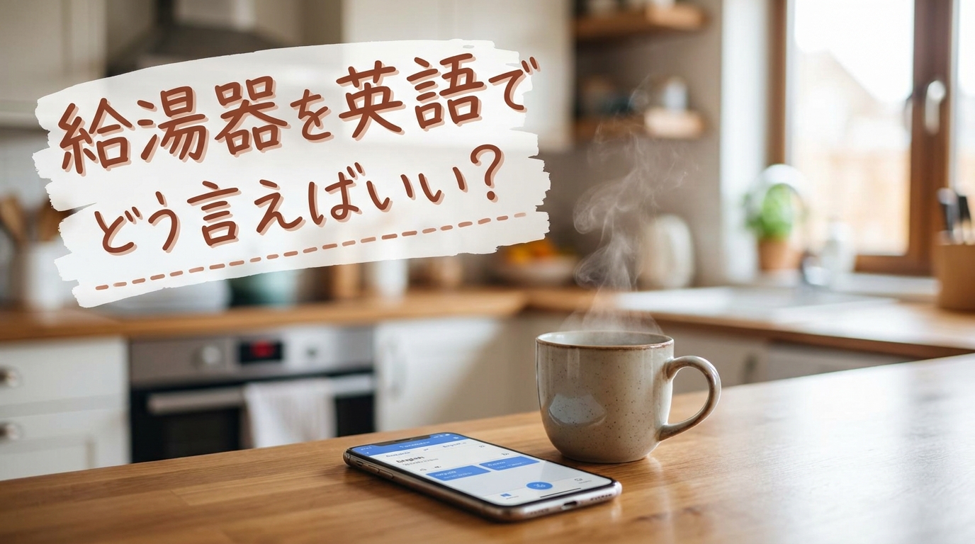 給湯器を英語でどう言えばいい?