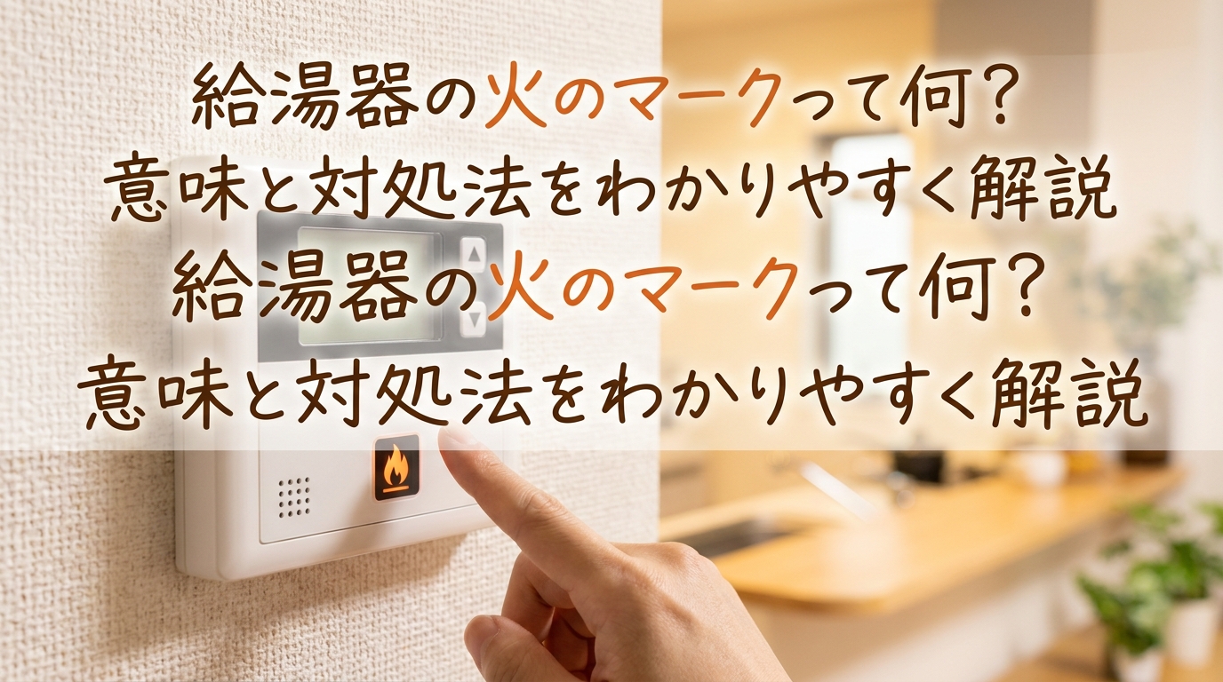 給湯器の火のマークって何?