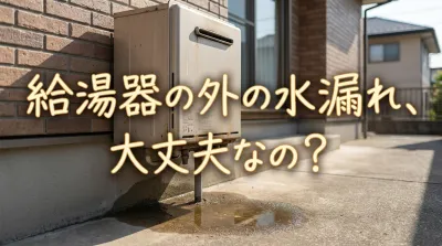 給湯器の外の水漏れ、大丈夫なの？