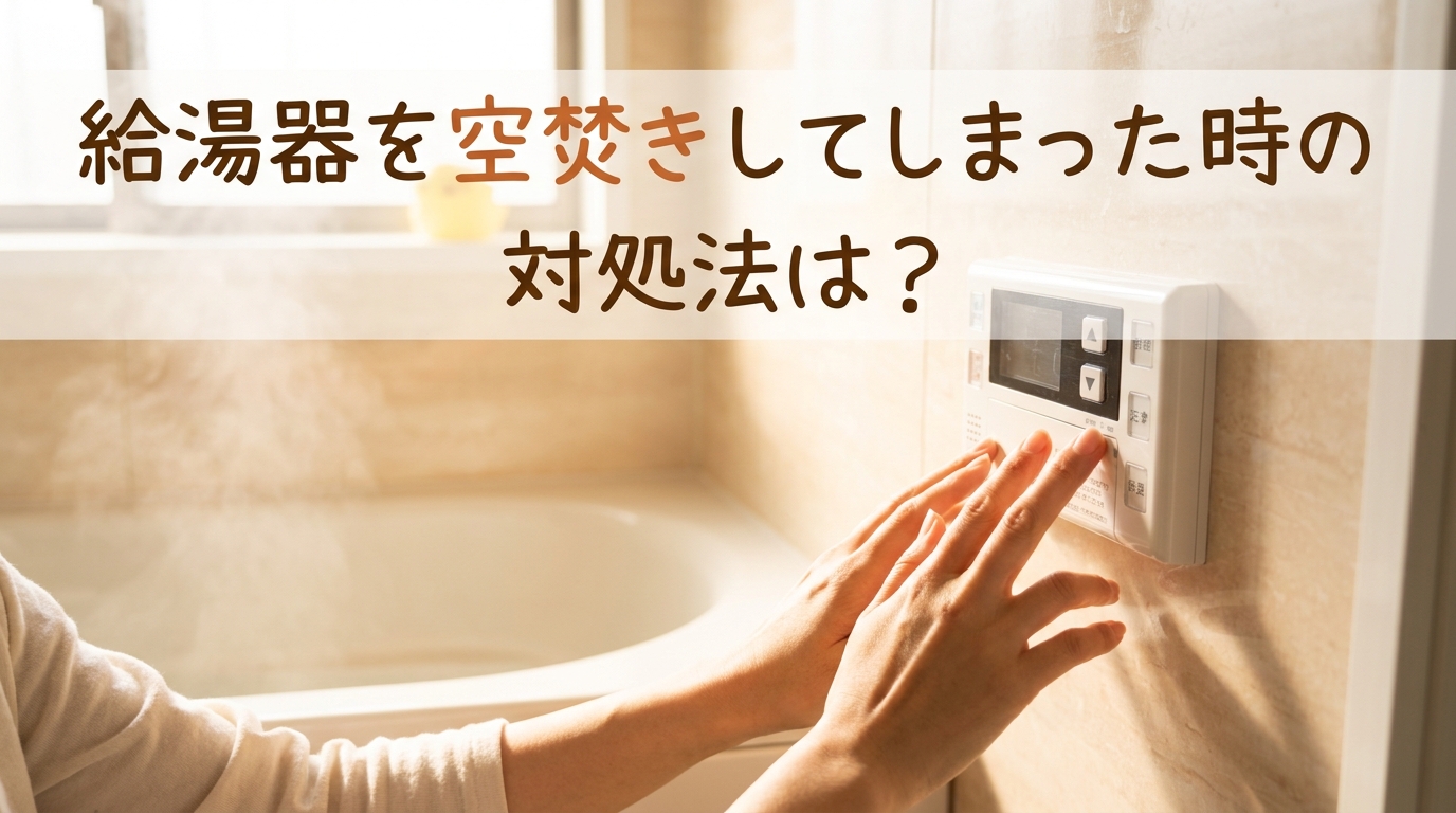 給湯器を空焚きしてしまった時の対処法は？