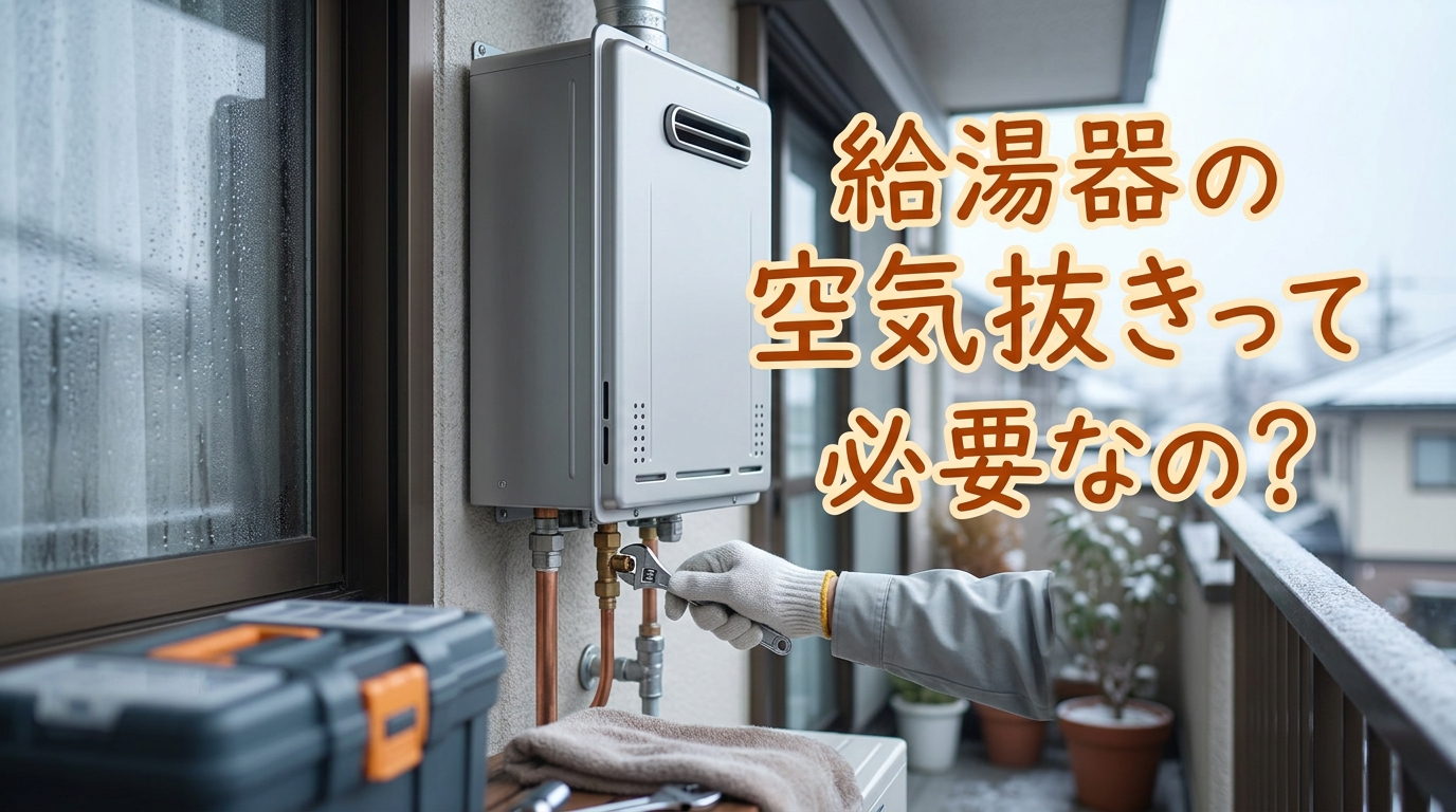 給湯器の空気抜きって必要なの?