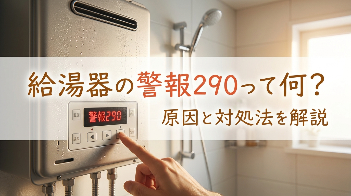 給湯器の警報290って何?原因と対処法を解説