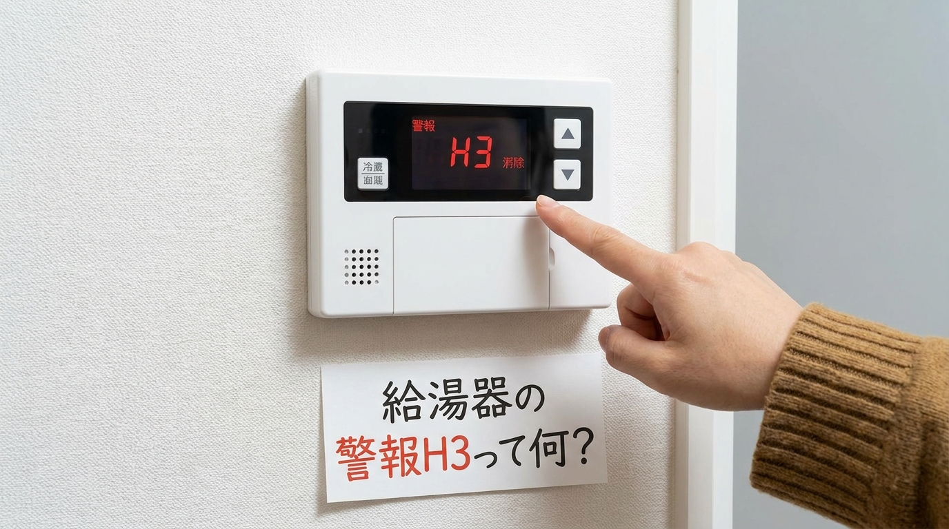 給湯器の警報H3って何？