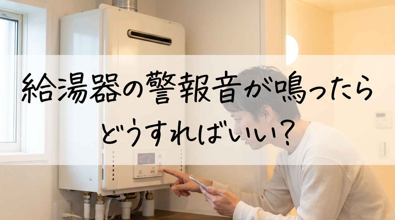 給湯器の警報音が鳴ったらどうすればいい?
