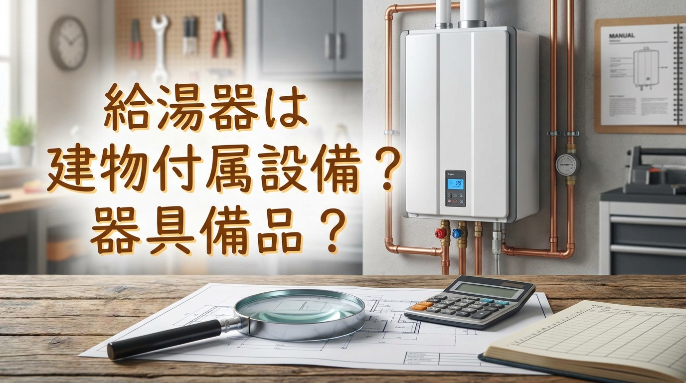 給湯器は建物付属設備？器具備品？