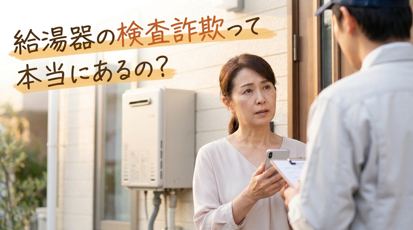 給湯器の検査詐欺って本当にあるの?