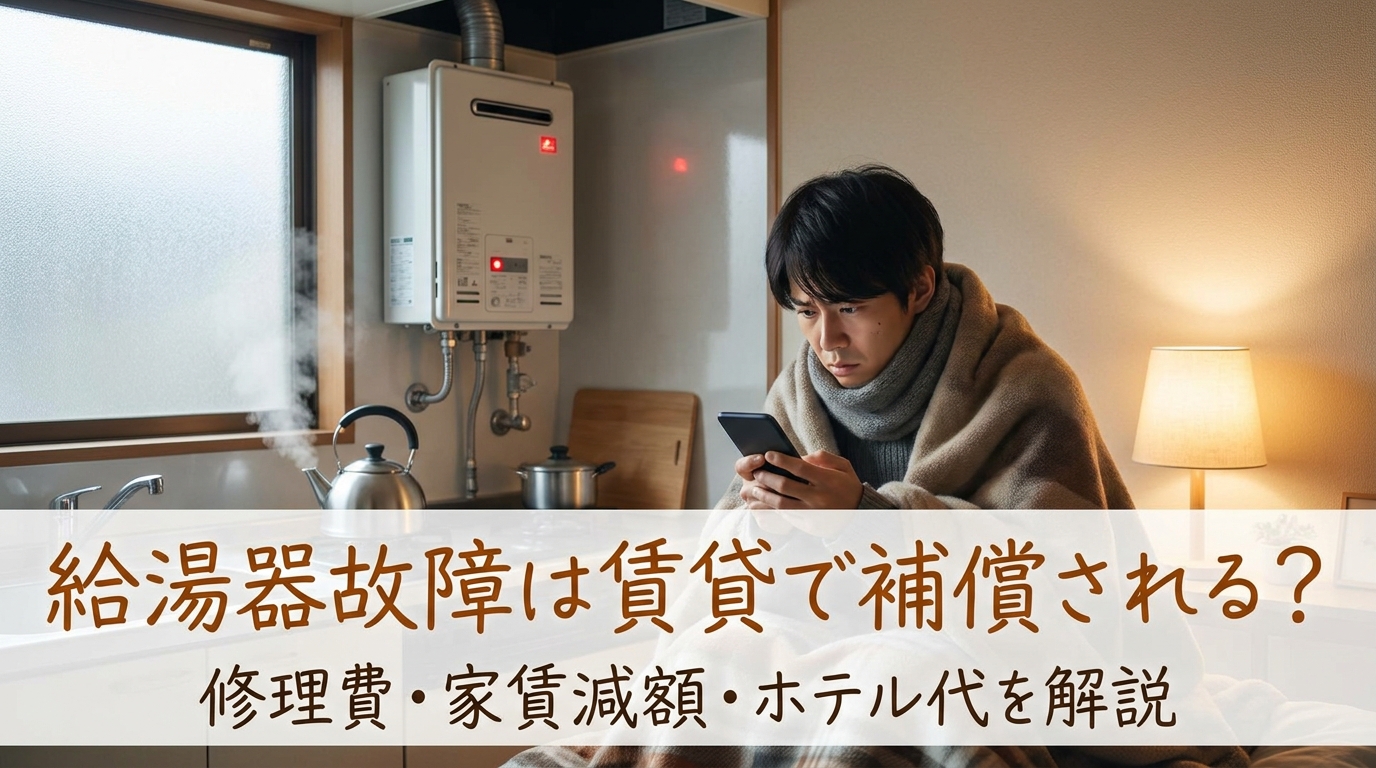 給湯器故障は賃貸で補償される?