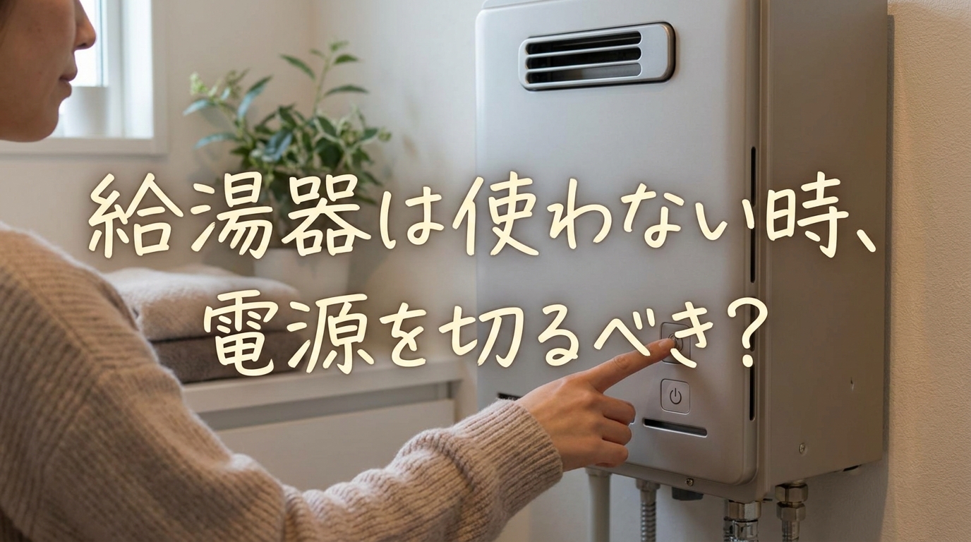 給湯器は使わない時、電源を切るべき?