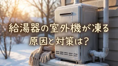 給湯器の室外機が凍る原因と対策は？