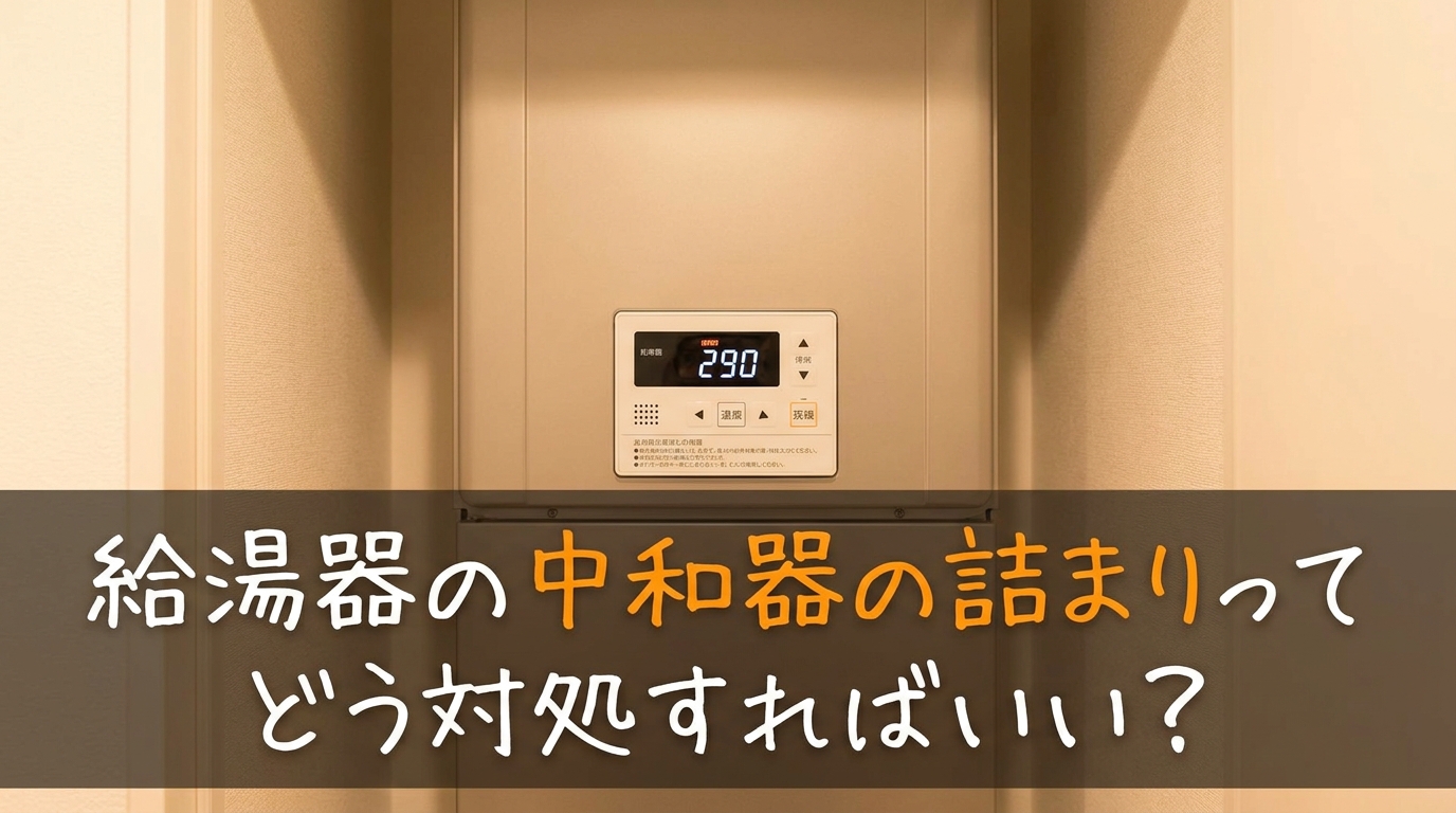 給湯器の中和器の詰まりってどう対処すればいい?