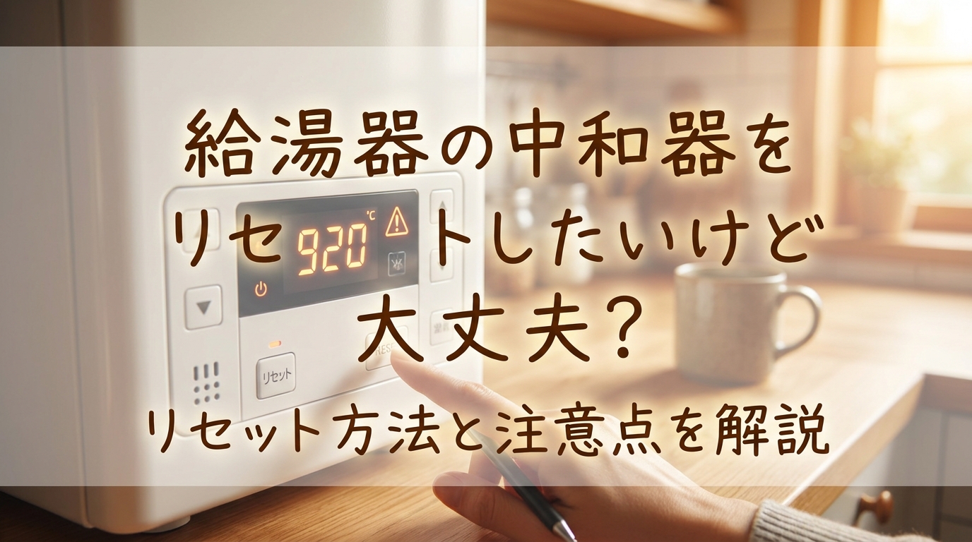 給湯器の中和器をリセットしたいけど大丈夫？