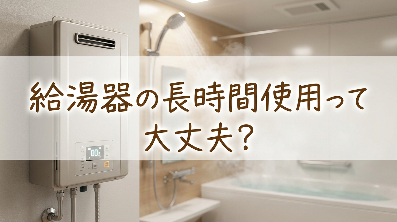 給湯器の長時間使用って大丈夫?