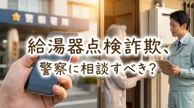 給湯器点検詐欺、警察に相談すべき？