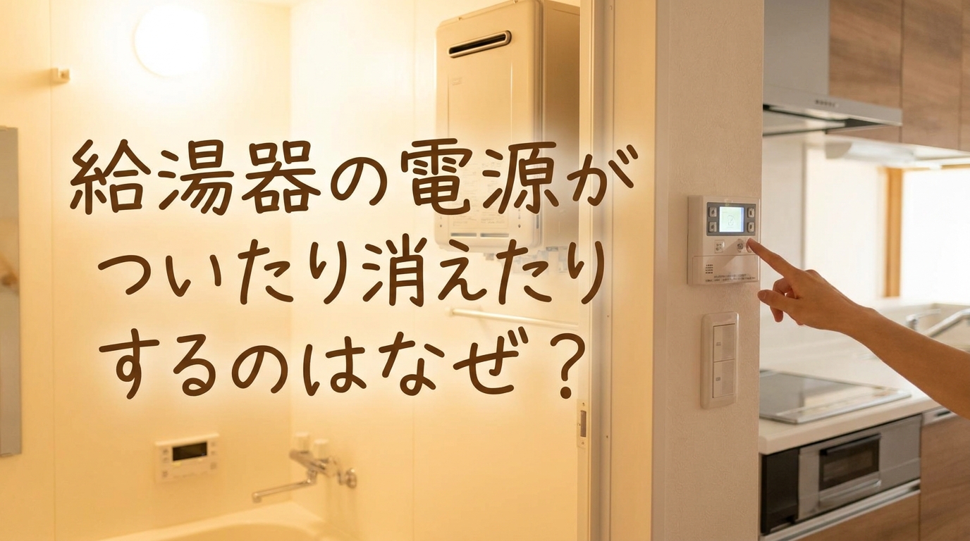 給湯器の電源がついたり消えたりするのはなぜ?