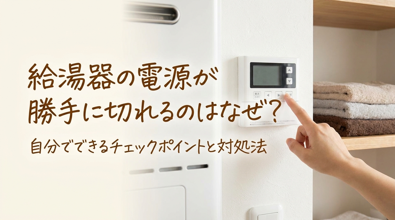 給湯器の電源が勝手に切れるのはなぜ?