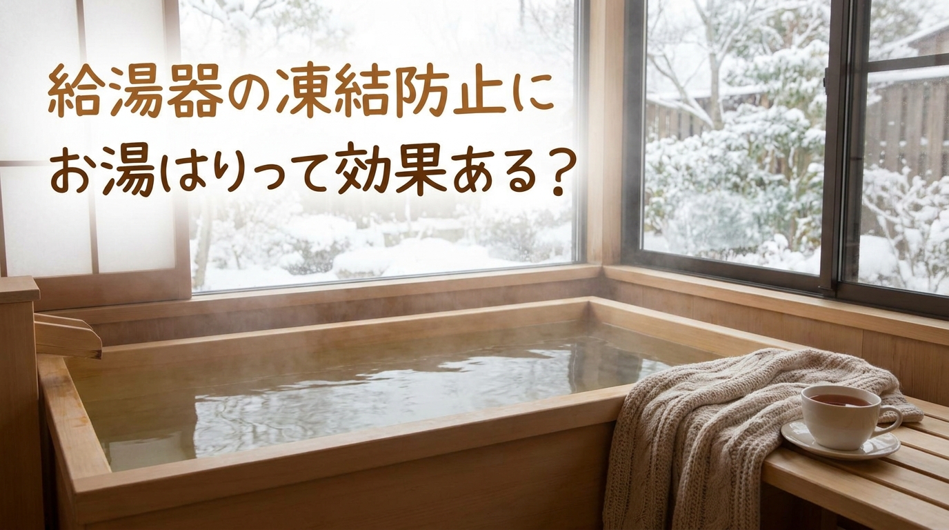 給湯器の凍結防止にお湯はりって効果ある?