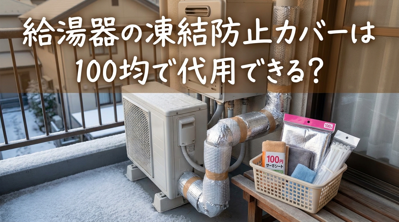 給湯器の凍結防止カバーは100均で代用できる？