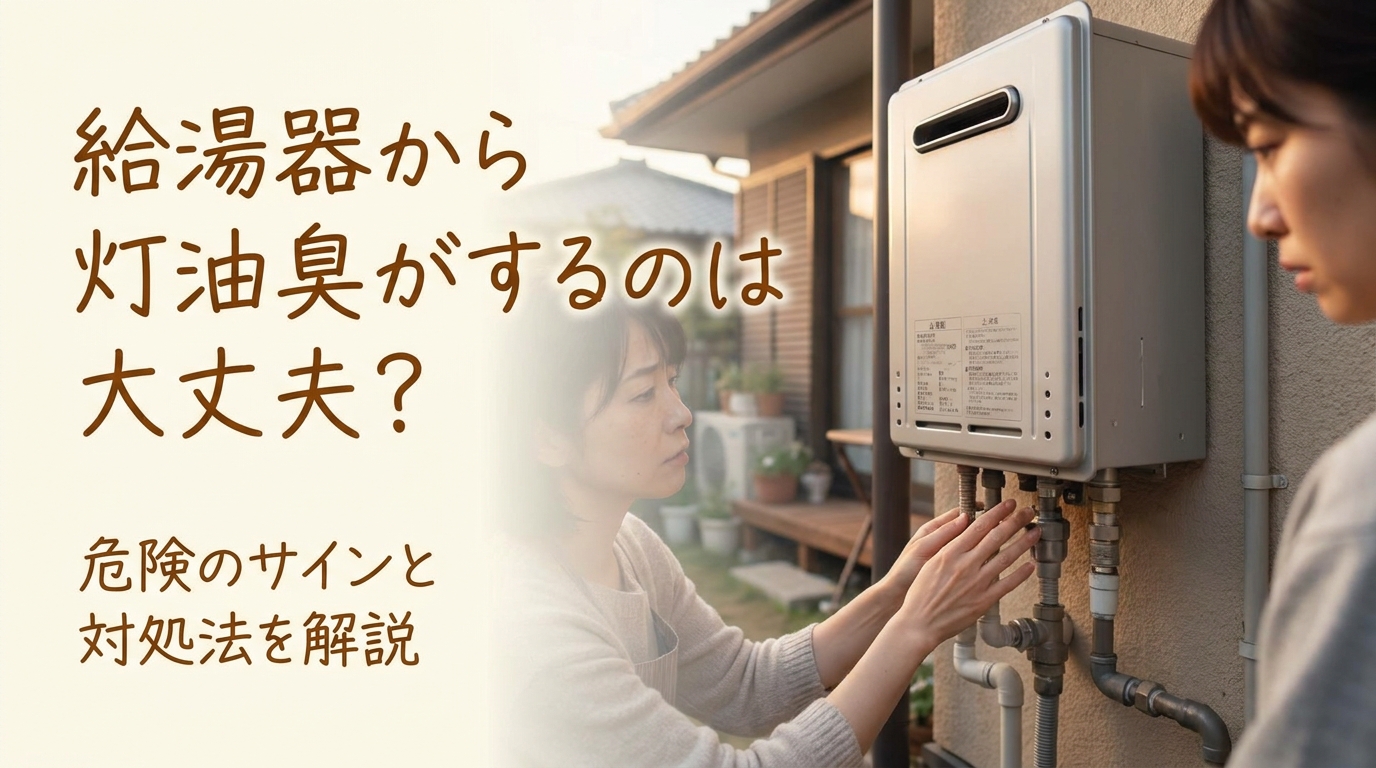 給湯器から灯油臭がするのは大丈夫?