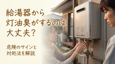 給湯器から灯油臭がするのは大丈夫？