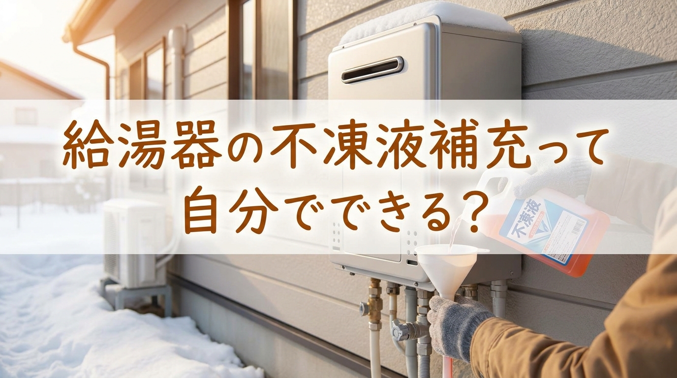 給湯器の不凍液補充って自分でできる?