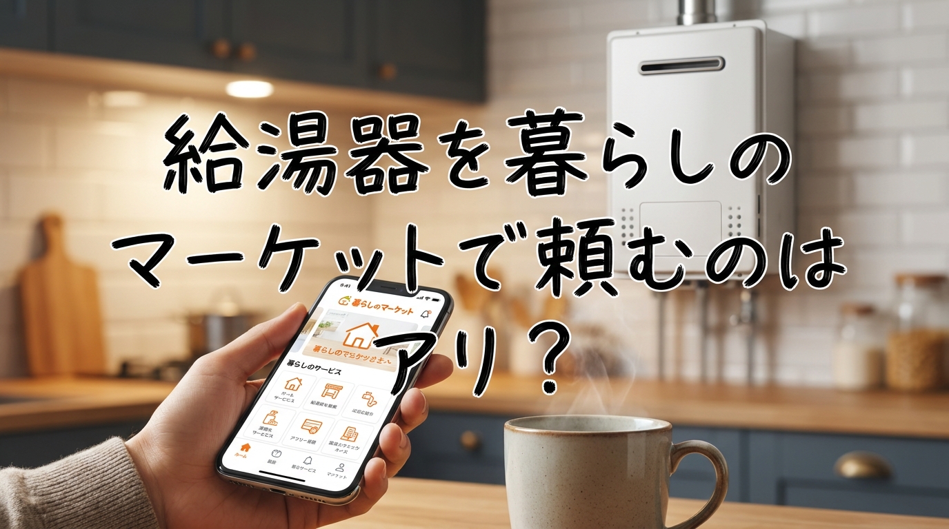 給湯器を暮らしのマーケットで頼むのはアリ?
