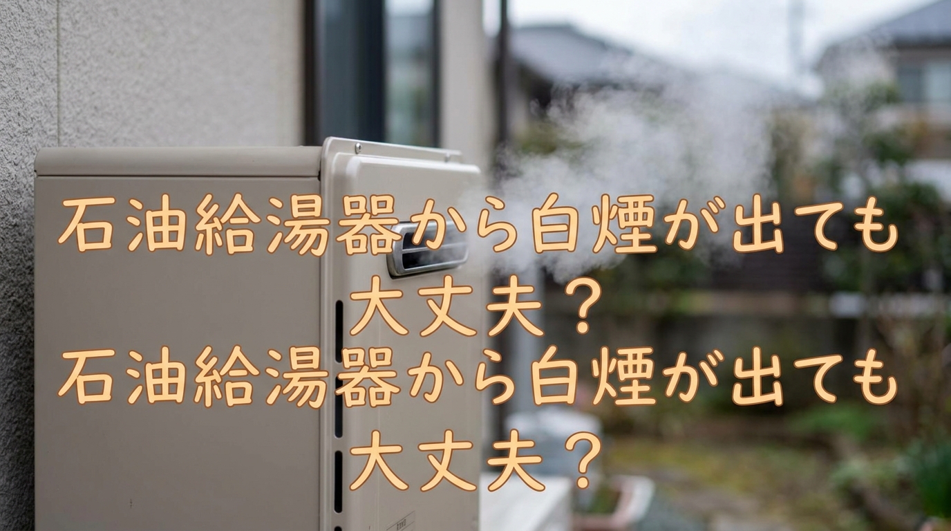 石油給湯器から白煙が出ても大丈夫?