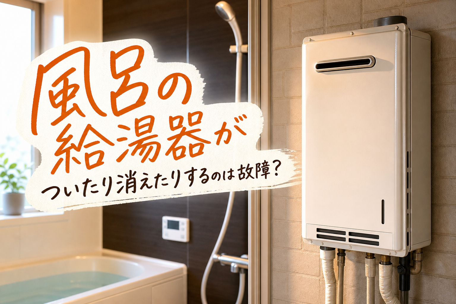 風呂の給湯器がついたり消えたりするのは故障?