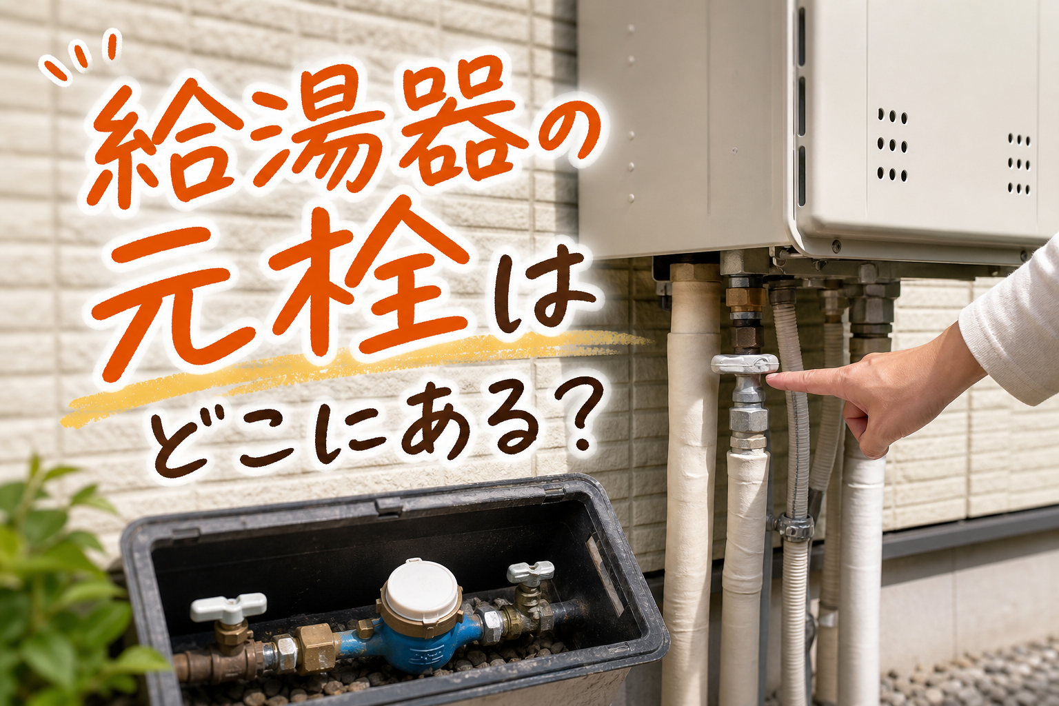 給湯器の元栓はどこにある?