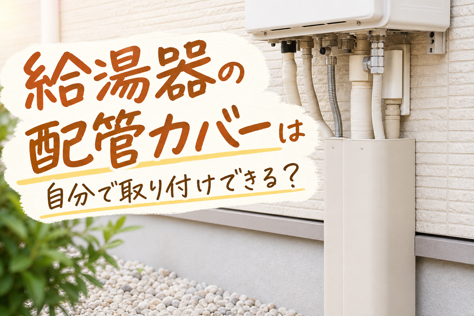 給湯器の配管カバーは自分で取り付けできる？