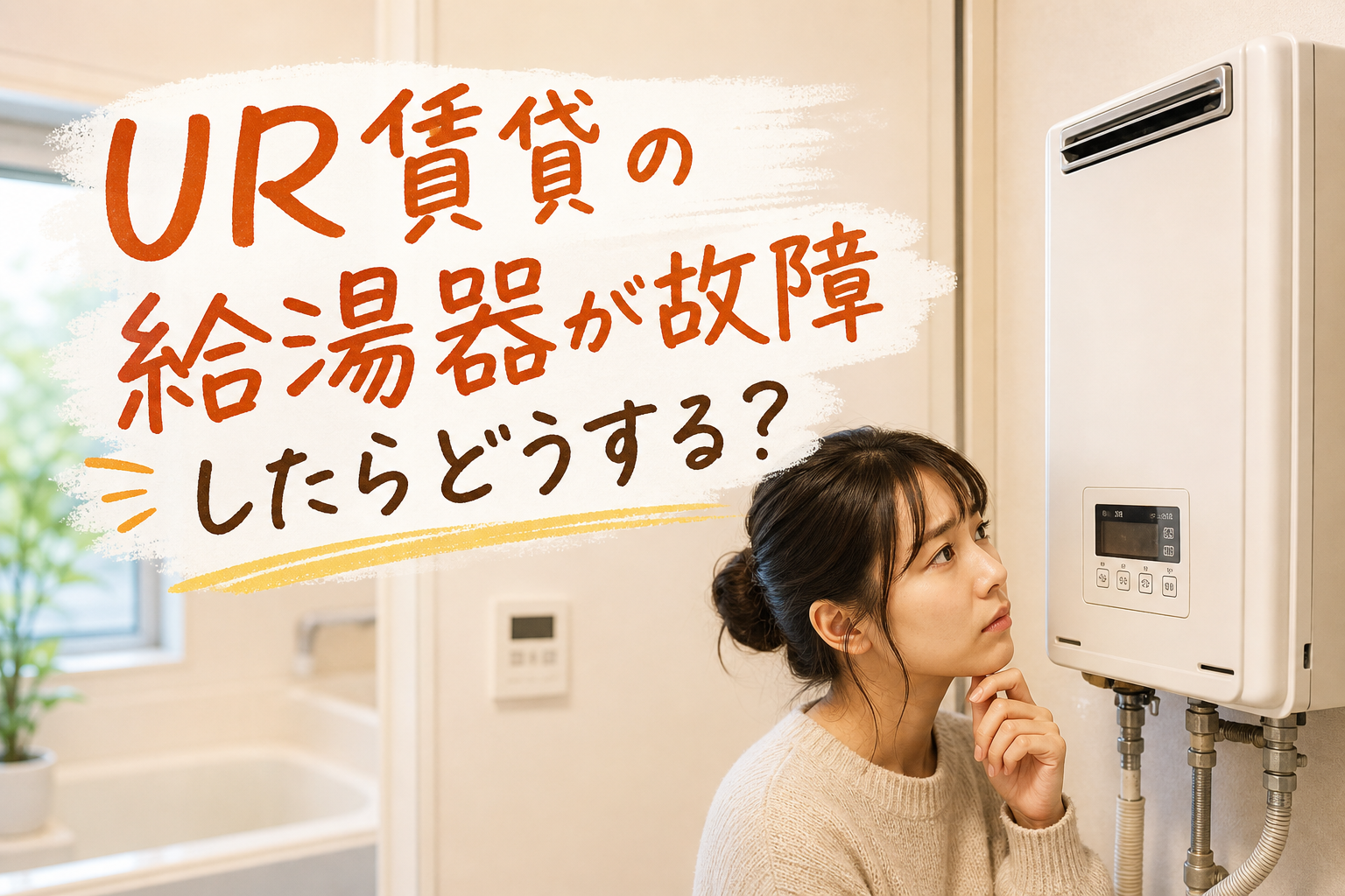 UR賃貸の給湯器が故障したらどうする？