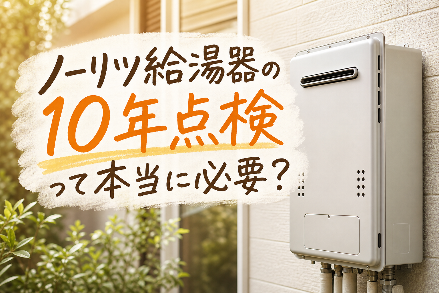 ノーリツ給湯器の10年点検って本当に必要?