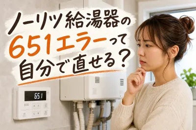 ノーリツ給湯器の651エラーって自分で直せる？