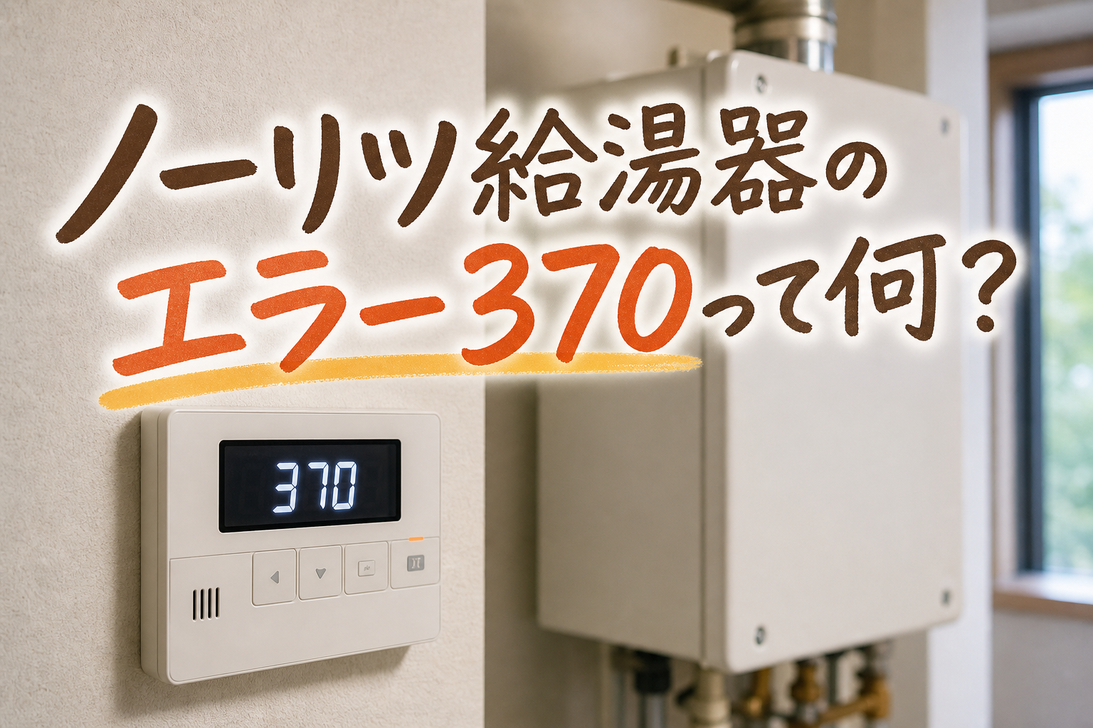 ノーリツ給湯器のエラー370って何？