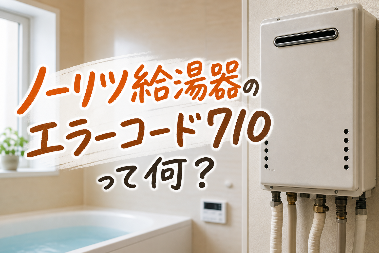 ノーリツ給湯器のエラーコード710って何?