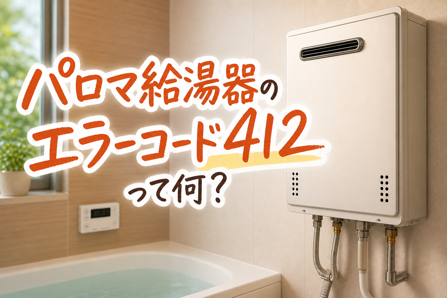 パロマ給湯器のエラーコード412って何?