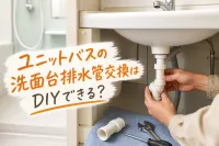 ユニットバスの洗面台排水管交換はDIYできる？