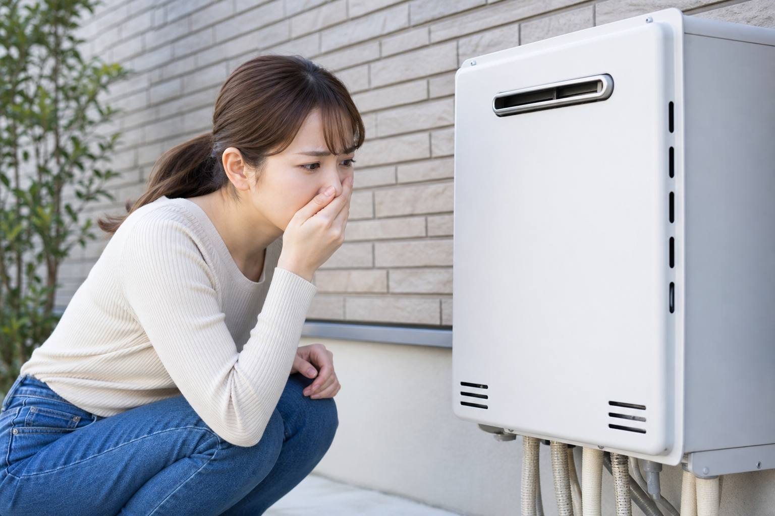 リンナイの給湯器がガス臭い時はどうすればいい?