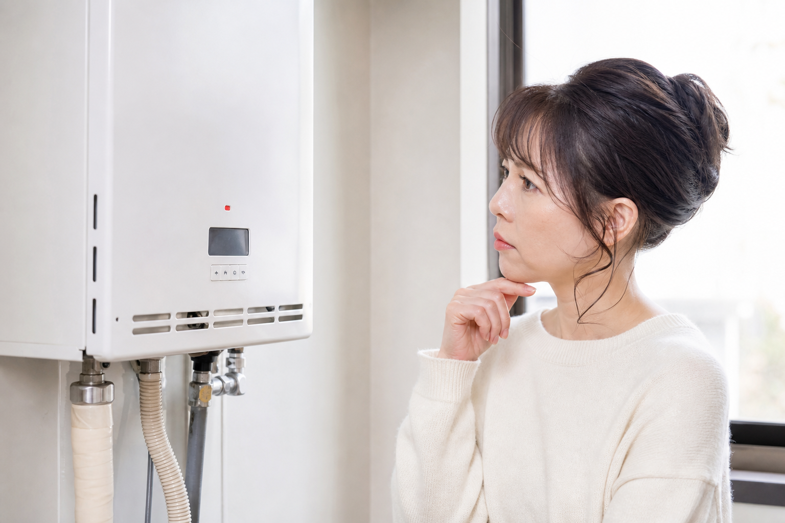 リンナイの給湯器で赤ランプが点滅したらどうすればいい?