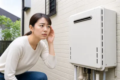 給湯器の外から音がするのは大丈夫？