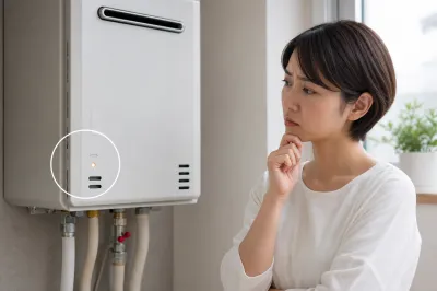 給湯器の燃焼ランプがすぐ消えるのは故障？