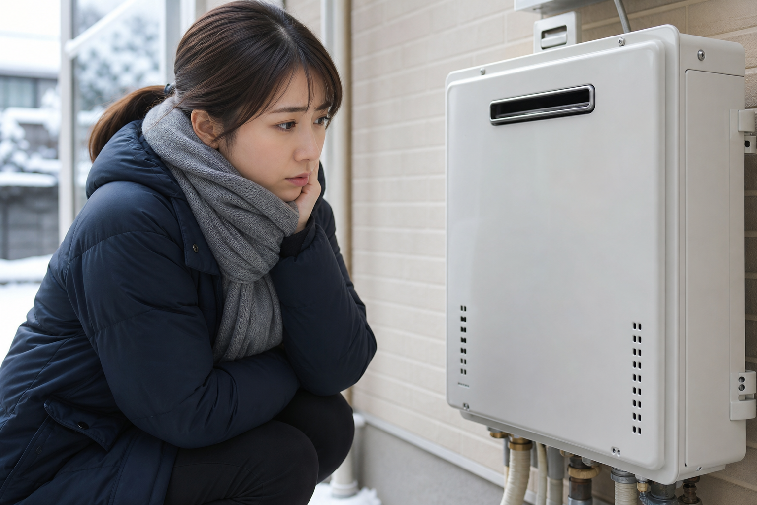 給湯器の燃焼ランプがつかない冬、どうすればいい？