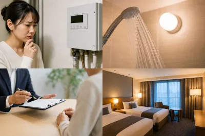 賃貸の給湯器が故障したらホテル代は請求できる？