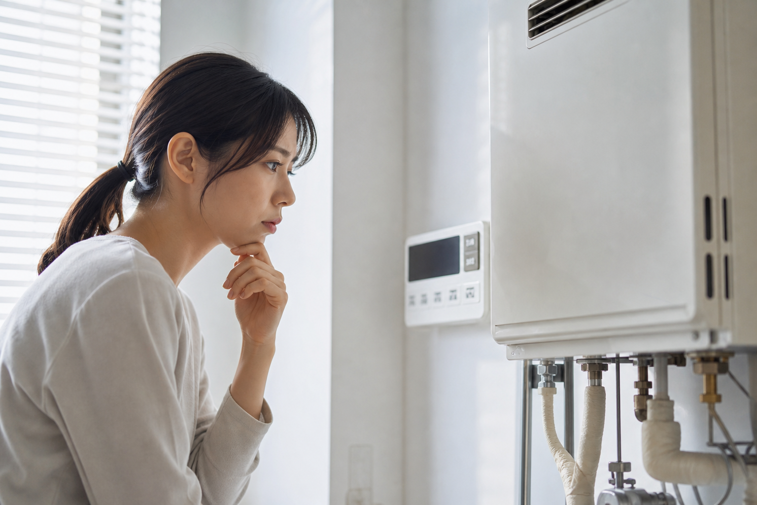 パーパス給湯器の電源が入らないときはどうする？